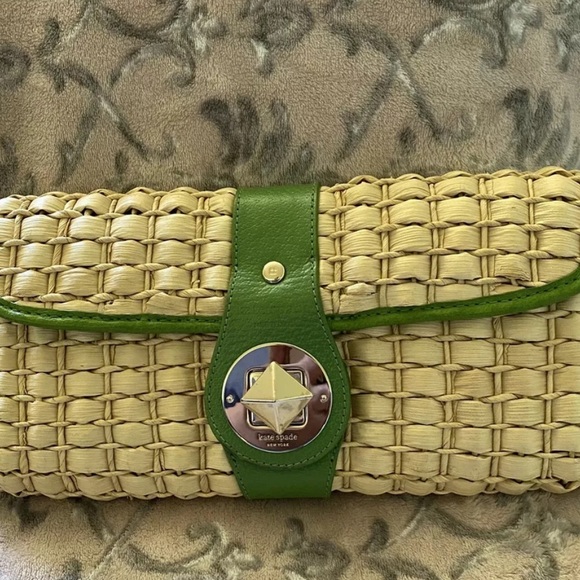 Kate Spade Wicker Clutch - Picture 1 of 9